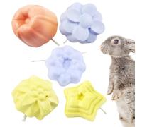 Mineral Calcium Stone For Small Animals: Cube Grinding Teeth Rabbit, Snack Gnawing Nutrients, Pumice Rock | Guinea Pigs, Chinchillas, Rabbits, Syrian Hamster, Squirrel, Ferret, Habit