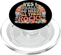 Mineral Collecting Mineral Gems Geology Rock Collector PopSockets PopGrip for MagSafe