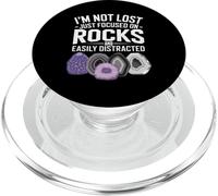 Mineral Collector Focused on Rocks and Geology PopSockets PopGrip for MagSafe