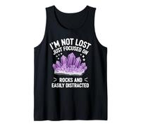 Mineral Collector Focused on Rocks and Geology Tank Top