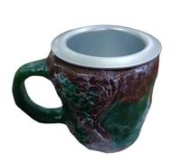 Mineral Crystal Coffee Mug | 11oz Elegant Travel Cup | Colorful Novelty Rock Design | Pink Milk & Tea Cup for Home and Offices