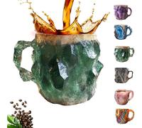 Mineral Crystal Coffee Mug, 3D Crystal Coffee Mugs, Funny Natural Mineral Rock Coffee Mug, Novelty Mineral Onyx Coffee Cup, Perfect for Coffee, Tea, or Decorative use