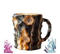 Mineral Crystal Coffee Mugs Crystal Mineral Coffee Mugs, Gem Mug, Natural Mineral Crystal Coffee Mug, 2025 New Multi-Colored Mineral Crystal Coffee Mug