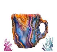 Mineral Crystal Coffee Mugs Crystal Mineral Coffee Mugs, Gem Mug, Natural Mineral Crystal Coffee Mug, 2025 New Multi-Colored Mineral Crystal Coffee Mug