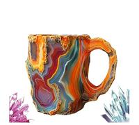 Mineral Crystal Coffee Mugs Crystal Mineral Coffee Mugs, Gem Mug, Natural Mineral Crystal Coffee Mug, 2025 New Multi-Colored Mineral Crystal Coffee Mug