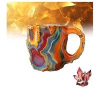 Mineral Crystal Coffee Mugs, Crystal Mineral Coffee Mugs, Gem Mug, Natural Mineral Crystal Coffee Mug, Multi-Colored Mineral Crystal Coffee Mug