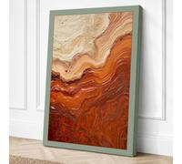 Mineral Flows Modern Canvas Wall Art Print 18x12 Inch (46 x 30 cm)