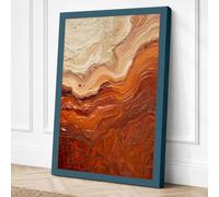 Mineral Flows Modern Canvas Wall Art Print 18x12 Inch (46 x 30 cm)