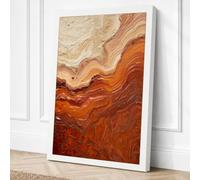 Mineral Flows Modern Canvas Wall Art Print 18x12 Inch (46 x 30 cm)