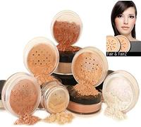 Mineral Makeup 6 piece Set Natural Mineral Foundation by Intelligent Cosmetics® Natural SPF (FAIR & FAIR2)