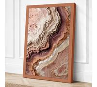 Mineral Strata Minimalist Canvas Wall Art Print 18x12 Inch (46 x 30 cm)