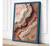 Mineral Strata Minimalist Canvas Wall Art Print 18x12 Inch (46 x 30 cm)