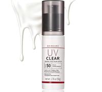Mineral Sunscreen SPF 50+,Niacinamide SPF 50 Face&Body Moisturiser,Sun Cream Face Calms & Protection Skin,No White Cast Sun screen for Acne Prone Eczema Skin Sensitive Skin,UV Clear Broad-Spectrum,50G