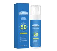 Mineral Sunscreen Spray SPF 50, Broad Spectrum UVA/UVB Protection for Face & Body, No White Cast, Lightweight & Water Resistant, Forms A Protective Barrier Quickly，1