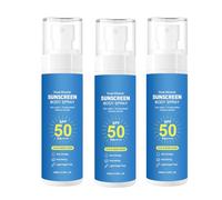 Mineral Sunscreen Spray SPF 50, Broad Spectrum UVA/UVB Protection for Face & Body, No White Cast, Lightweight & Water Resistant, Forms A Protective Barrier Quickly，3