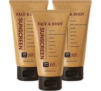 Mineral Tallow Sunscreen SPF 50,Tallow Sun Cream for Face & Body,Water Resistant Lightweight, for Women Men