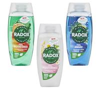 Mineral Therapy Shower Gel Collection 3 x 225ml - with Radox Feel Awake, Feel Refreshed, and Feel Moisturised - Mood Boosting Fragrances and Gentle Cleansers - For All Skin Types