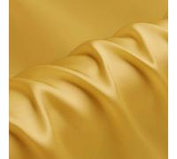 Mineral Yellow 100% Pure Silk Charmeuse Fabrics Solid Silk Satin Fabric by The Metre for Sewing Width 114cm