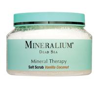 Mineralium - Dead Sea Salt Body Scrub with Vanilla Fragrance - Non-Greasy Exfoliant with Natural Oils - Nourishes, Softens and Regenerates - Free from Sulfates, Parabens and Silicones - 500ml