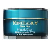 Mineralium - Mattifying Protective Cream SPF15 for Oily Skin - Dead Sea Minerals, Aloe Vera and Vitamin E - Hydration, Sun Protection, Matte Finish - Sulfate-Free, Paraben-Free - 50ml