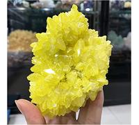 Minerals Stones 1 Pieces hot Natural Rough Stone Crystal Cluster raw Yellow Bulk Native Sulfur massif Rock Sulfur for Home Decoration Crystal Stones Decoration