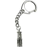 Miners Davy Lamp Crafted from UK Pewter Key Ring (WA) + 59mm Button Badge