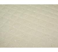 Minerva 5 Hole Quilted Broderie Anglaise Dress Fabric Cream - per metre