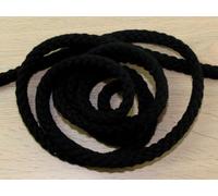 Minerva 5mm Chunky Cotton Rope Cord Black - per metre