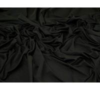 Minerva Bamboo Jersey Knit Fabric Black Plain - Sold Per Metre