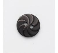 Minerva Black Round Orange Slice Plastic Buttons (Value Pack) 15mm - per Pack of 100