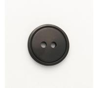 Minerva Black Round Ring Edge Plastic Buttons (Value Pack) 18mm - per Pack of 100
