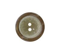 Minerva Brown Round Plastic Coat Buttons (Value Pack) 15mm - per Pack of 50