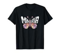 Minerva Butterfly - Personalized Cute Name Word Art T-Shirt