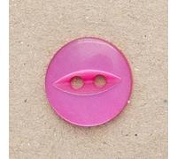 Minerva Cerise Pink Round Fish Eye Buttons (Value Pack) 11.5mm - per Pack of 100