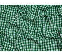 Minerva Core Range 1/4 inch Check Gingham Fabric Emerald Green - Lightweight & Suitable for Dressmaking - Approx Width: 112.5cm / 45" - Sold per metre