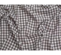 Minerva Core Range 1/4 inch Check Gingham Fabric Grey - Lightweight & Suitable for Dressmaking - Approx Width: 112.5cm / 45" - Sold per metre