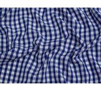Minerva Core Range 1/4 inch Check Gingham Fabric Royal Blue - Lightweight & Suitable for Dressmaking - Approx Width: 112.5cm / 45" - Sold per metre
