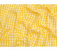 Minerva Core Range 1/4 inch Check Gingham Fabric Yellow - Lightweight & Suitable for Dressmaking - Approx Width: 112.5cm / 45" - Sold per metre