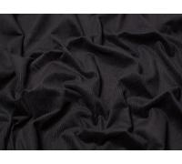 Minerva Core Range 8 Wale Cotton Corduroy Fabric Black - Medium Weight & Suitable for Dressmaking - Approx Width: 142.5cm / 57" - Sold per metre