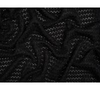 Minerva Core Range Black Bubble Crochet Effect Lace Textured Stretch Knit Fabric for Dressmaking - 160cm Wide - per metre
