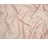 Minerva Core Range Blush Patchwork Crochet Effect Lace Textured Stretch Knit Fabric for Dressmaking - 150cm Wide - per metre