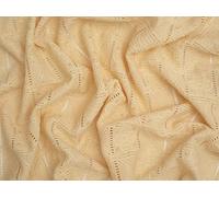 Minerva Core Range Buttermilk Patchwork Crochet Effect Lace Textured Stretch Knit Fabric for Dressmaking - 150cm Wide - per metre