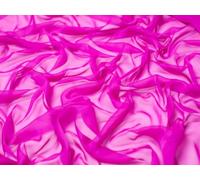 Minerva Core Range Cationic Sheer Chiffon Fabric Cerise Pink - Lightweight & Suitable for Dressmaking - Approx Width: 145cm / 58" - Sold per metre