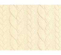 Minerva Core Range Cream Cable Textured Stretch Knit Dressmaking Fabric | 150cm / 59" Wide, Cream Plain Design Textured Knits Fabric, 340gsm Medium weight, sold per metre