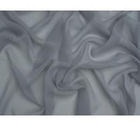 Minerva Core Range Dove Grey Light Sheer Chiffon Dressmaking Fabric | 110cm / 43" Wide, Dove Grey Plain Design Chiffon Fabric, 65gsm Light weight , sold per metre