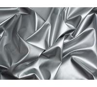 Minerva Core Range Glossy PVC Vinyl Fabric Silver - Medium Weight & Suitable for Bag Making, Dressmaking, Upholstery - Approx Width: 140cm / 56" - Sold per metre
