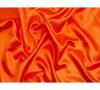 Minerva Core Range Liquid Satin Fabric Orange - Lightweight & Suitable for Dressmaking - Approx Width: 150cm / 60" - Sold per metre
