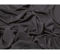 Minerva Core Range Luxury Smooth Crepe Fabric Black - Mediumweight & Suitable for Dressmaking - Approx Width: 148cm / 59" - Sold per metre