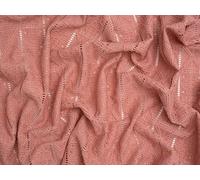 Minerva Core Range Rose Pink Patchwork Crochet Effect Lace Textured Stretch Knit Fabric for Dressmaking - 150cm Wide - per metre