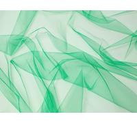 Minerva Core Range Soft Tulle Fabric Forest Green - Lightweight & Suitable for Dressmaking - Approx Width: 280cm / 112" - Sold per metre